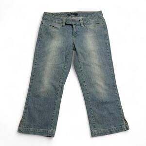 American Eagle Vintage Y2K Early 2000s blue low rise Capri jeans Size 2" summer